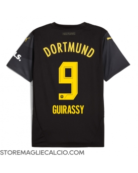 Borussia Dortmund Serhou Guirassy #9 Maglia Gara Trasferta Repliche 2024-25